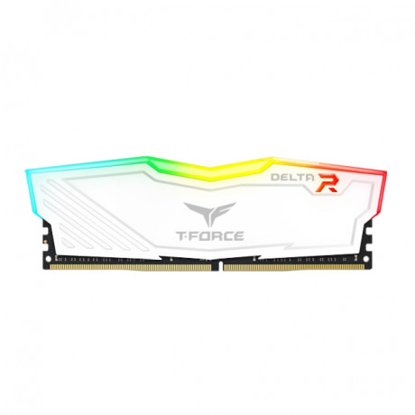 Team T-Force Delta RGB White 8GB 1x8GB 3600MHz CL18 DDR4 Gaming Ram (TF4D48G3600HC18J01)
